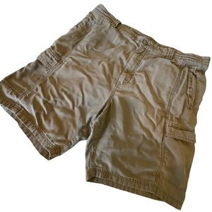 Tommy Bahama Relax Cargo Shorts Tan Casual With Logo Size 38